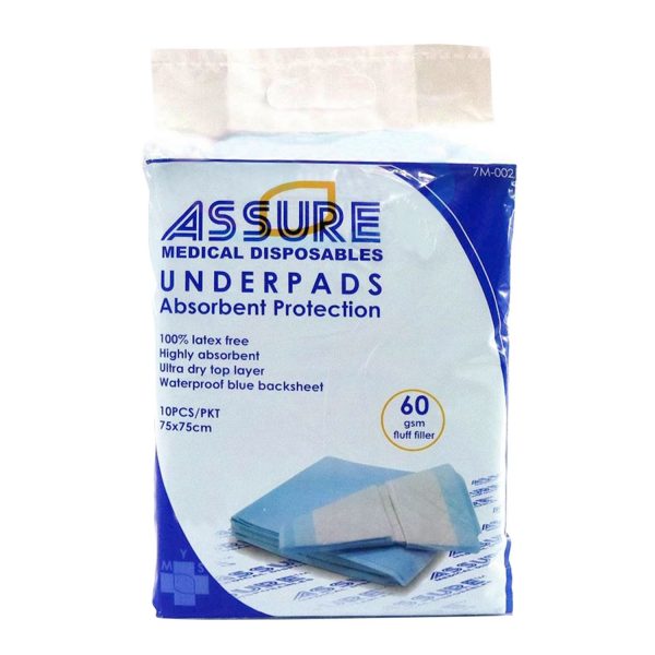 Assure – Absorbent Underpads (Disposable Bed Liners) – 3 Sizes