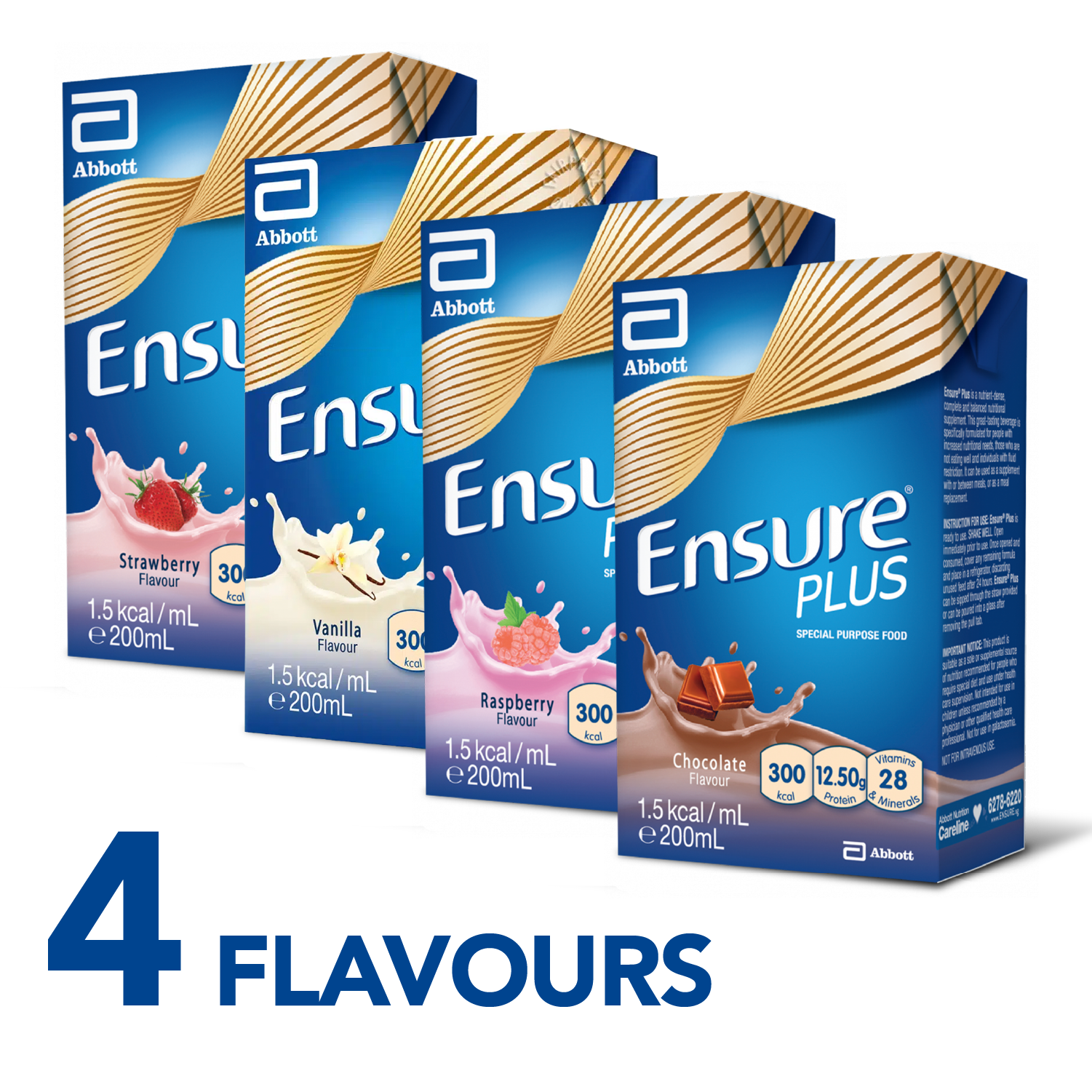 Carton of 27] Abbott - Ensure Plus (4 flavors x 200ml) - BW