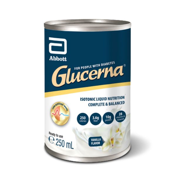 [Carton of 24] Abbott – Glucerna Liquid (Vanilla flavour, 250ml)