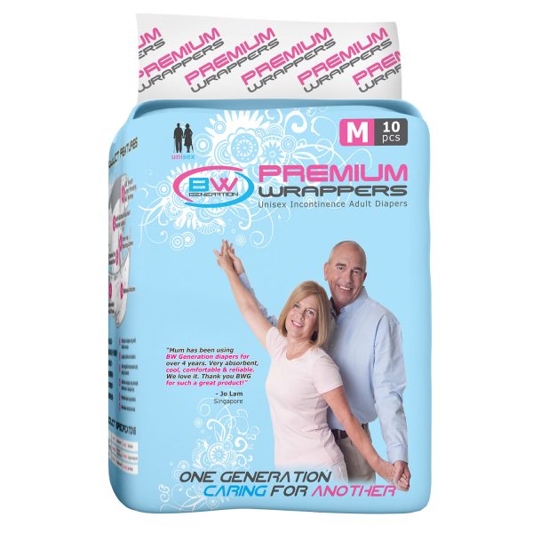 BW Premium Adult Diaper (Day Use) – M & L
